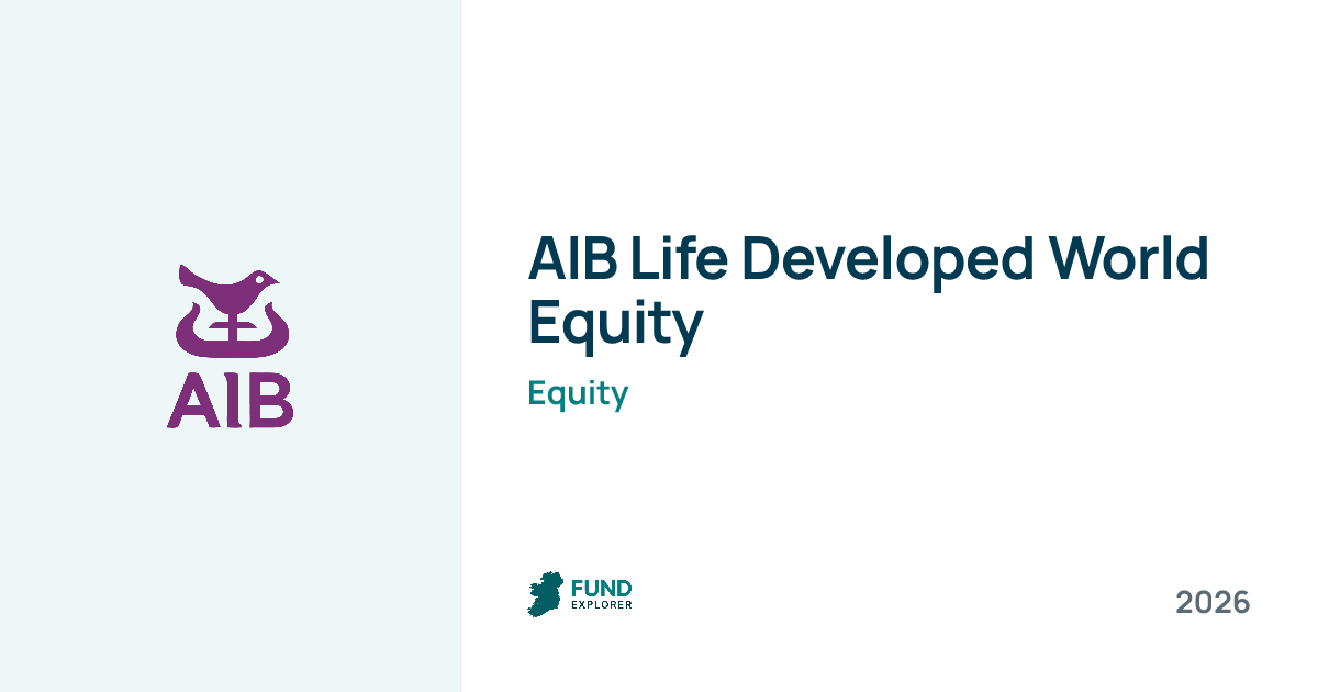 Developed World Equity pension fund by AIB Life — National Pension Helpline