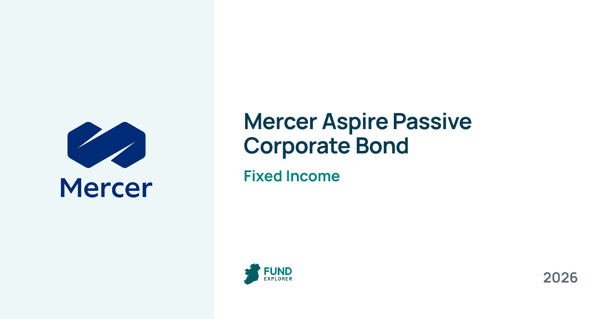 Passive Corporate Bond pension fund by Mercer Aspire — National Pension Helpline